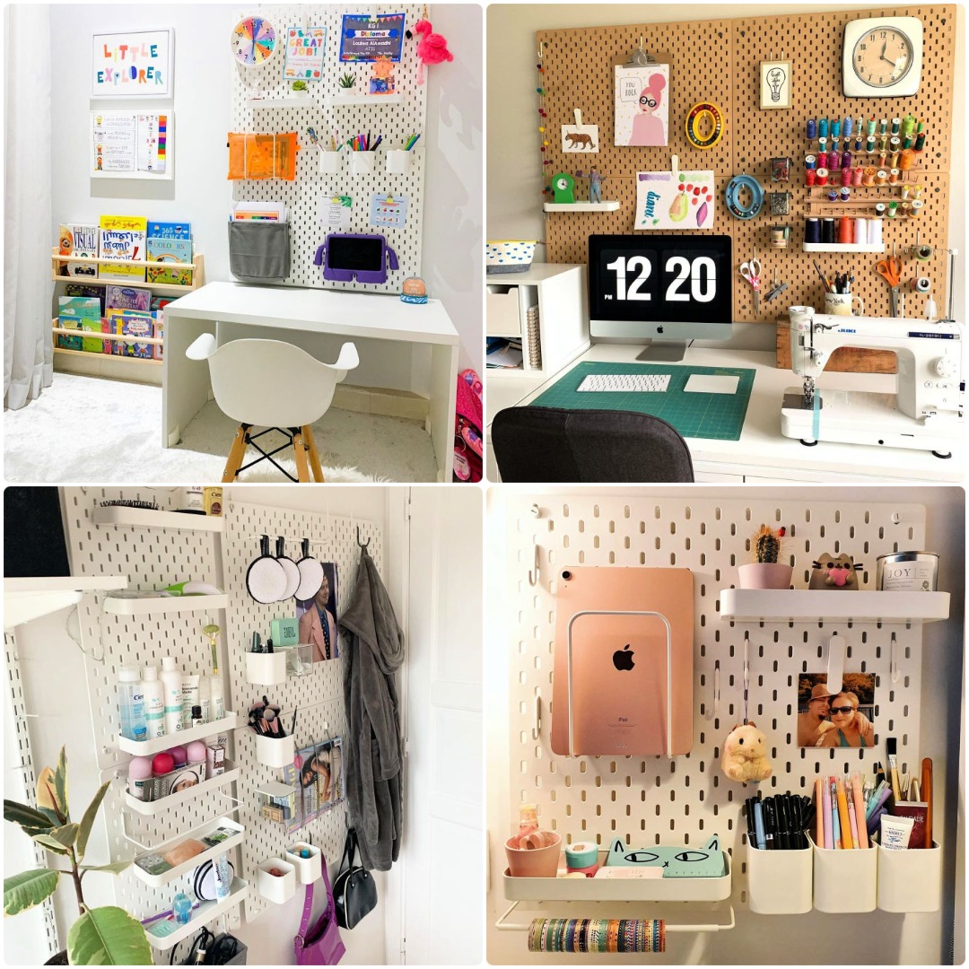 25 Best IKEA Pegboard Ideas and Hacks to DIY The Beauty Dojo