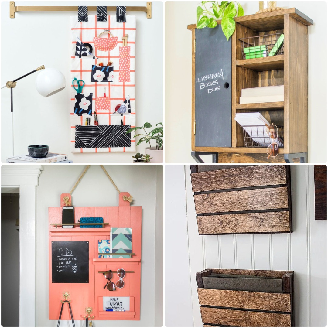 25 DIY Wall Organizer Ideas and Systems - The Beauty Dojo