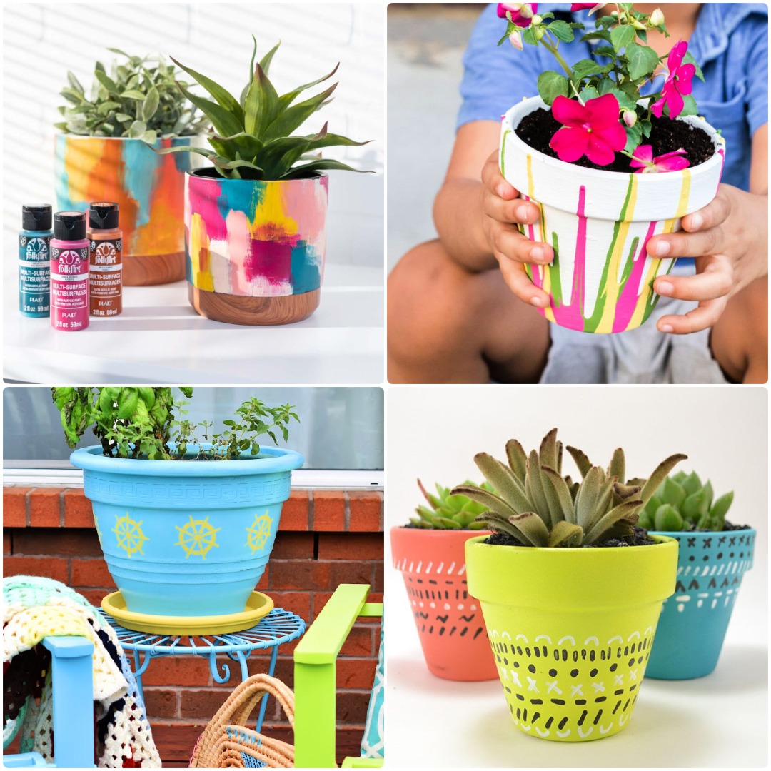 How to Paint Garden Pots and Planters